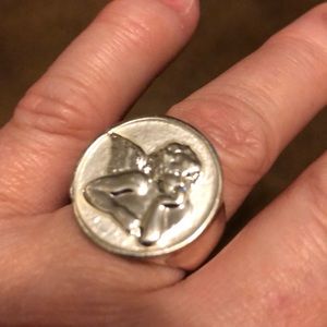 “Sweet Angel Ring” - Size 8, Silver NWOT